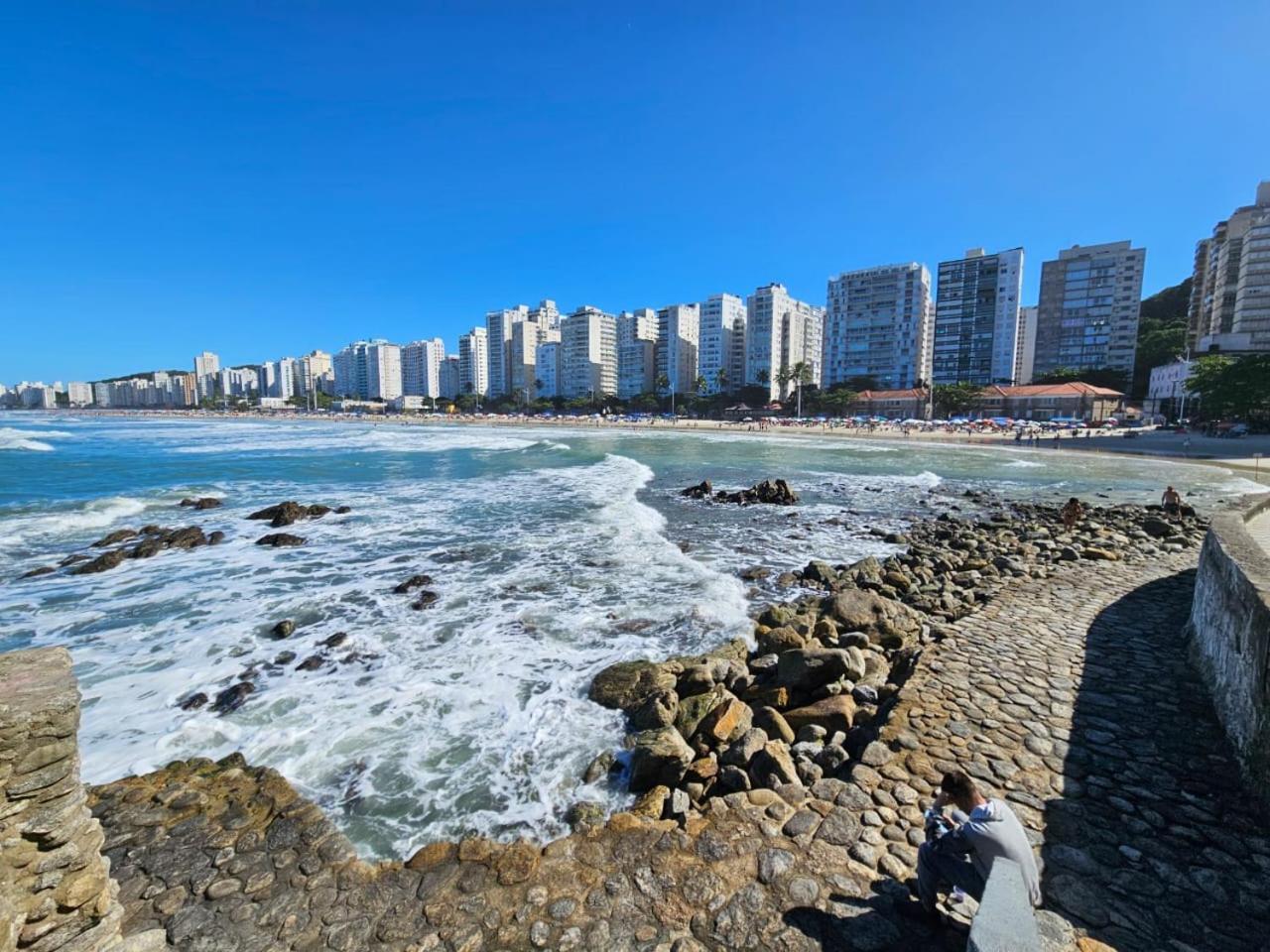 Frente Mar! Apartamento Top, Experiencia Unica! Guarujá Exteriér fotografie